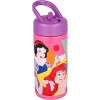 Botella de Agua Princesas Disney Con Pajita y Asa Incorporada de 410 ml