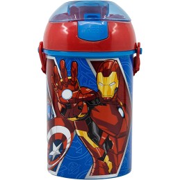 Botella Avengers Marvel Infantil con correa de 450 ml