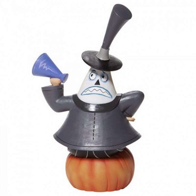 Figura enesco disney pesadilla antes de navidad el alcalde sobre calabaza