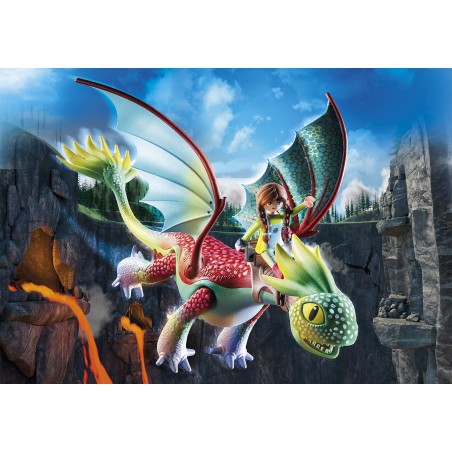 Playmobil dragones: nine realms: feathers & alex