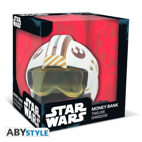 Figura hucha abystyle star wars casco piloto x - wing