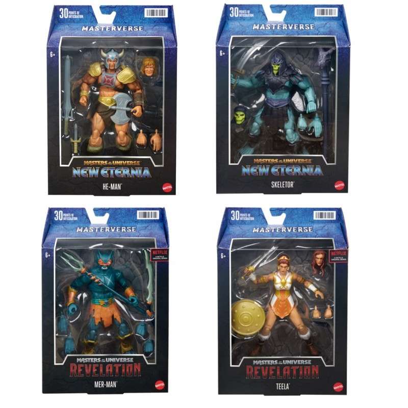 Surtido figuras mattel masters of the universe 6 unidades