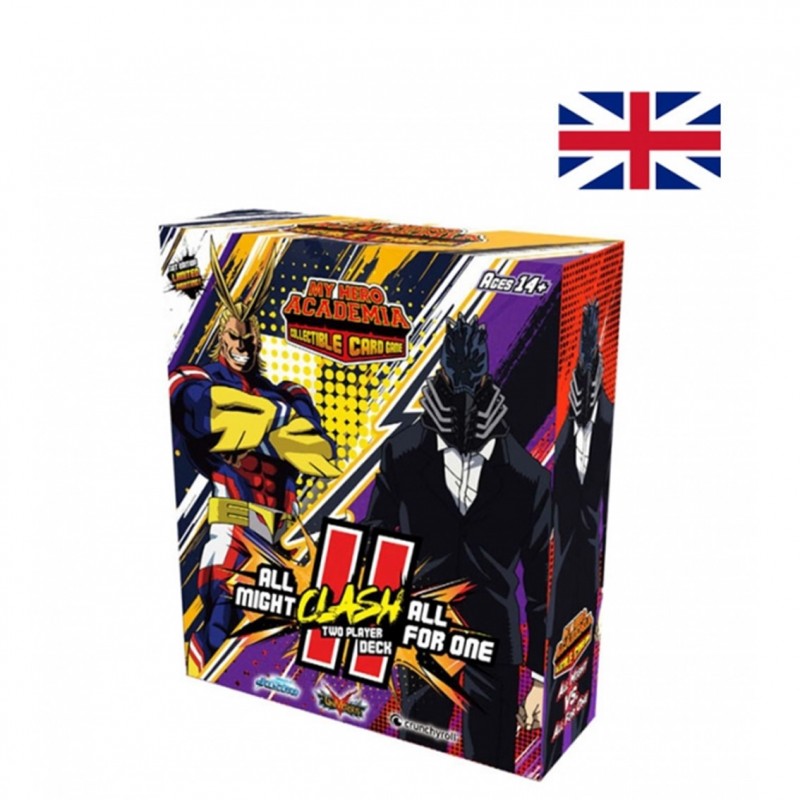 Juego de cartas my hero academia 2 player rival deck all might vs. all for inglés