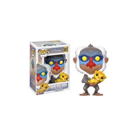 Funko pop el rey leon rafiki con simba