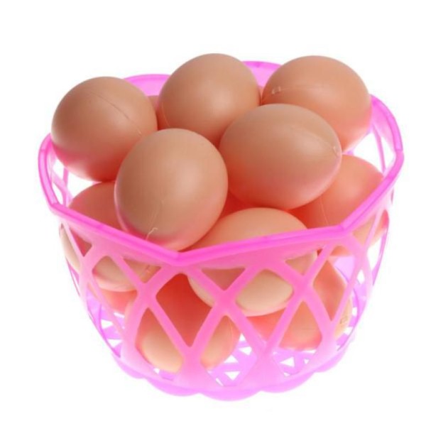 Huevos En Cesta Rosa