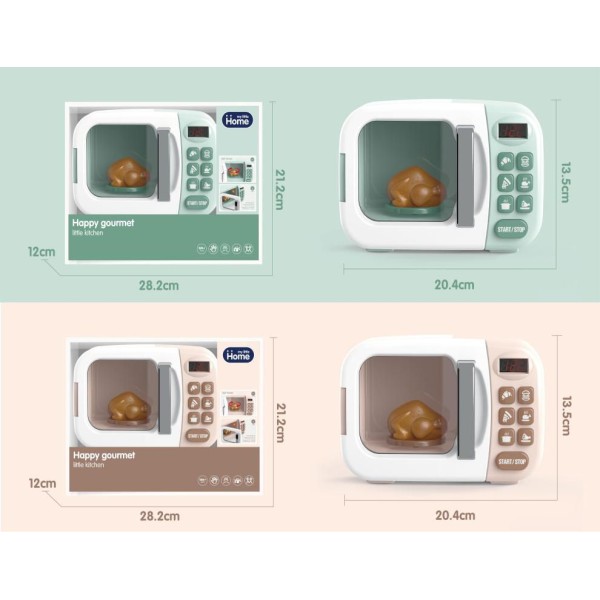 Electrodomestico Microondas Naraja/Verde