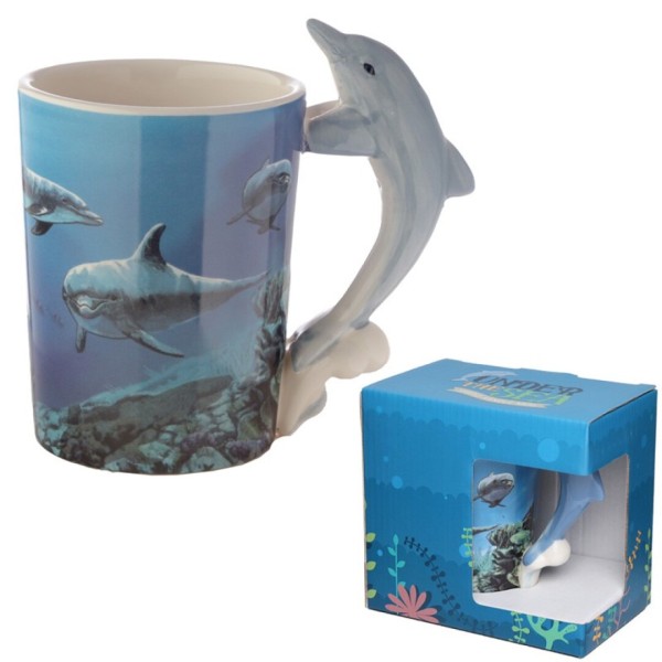 Taza de Ceramica - Asa con Forma de Delfin