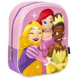 Mochila Infantil 3D Princesas Disney 25.0 X 31.0 X 10.0 Cm
