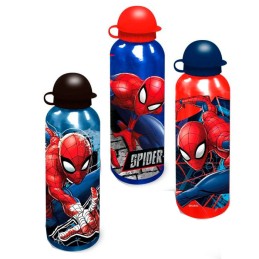 Botella Cantimplora Aluminio 500Ml Spiderman Marvel