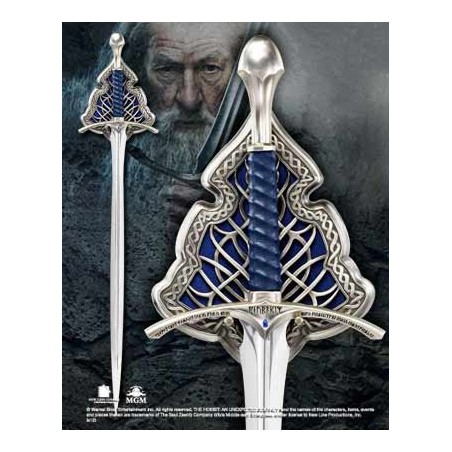 Replica espada the noble collection gandalf glamdring edición especial tamaño real de 120 cm en acero