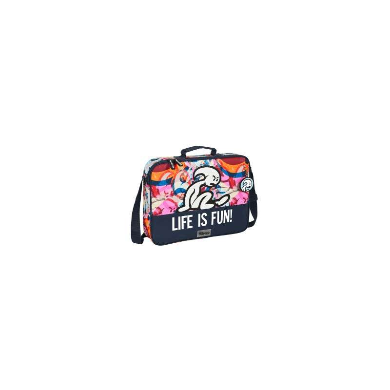 Cartera Extraescolares El NiÃ±o Life Is Fun 38x6x28cm