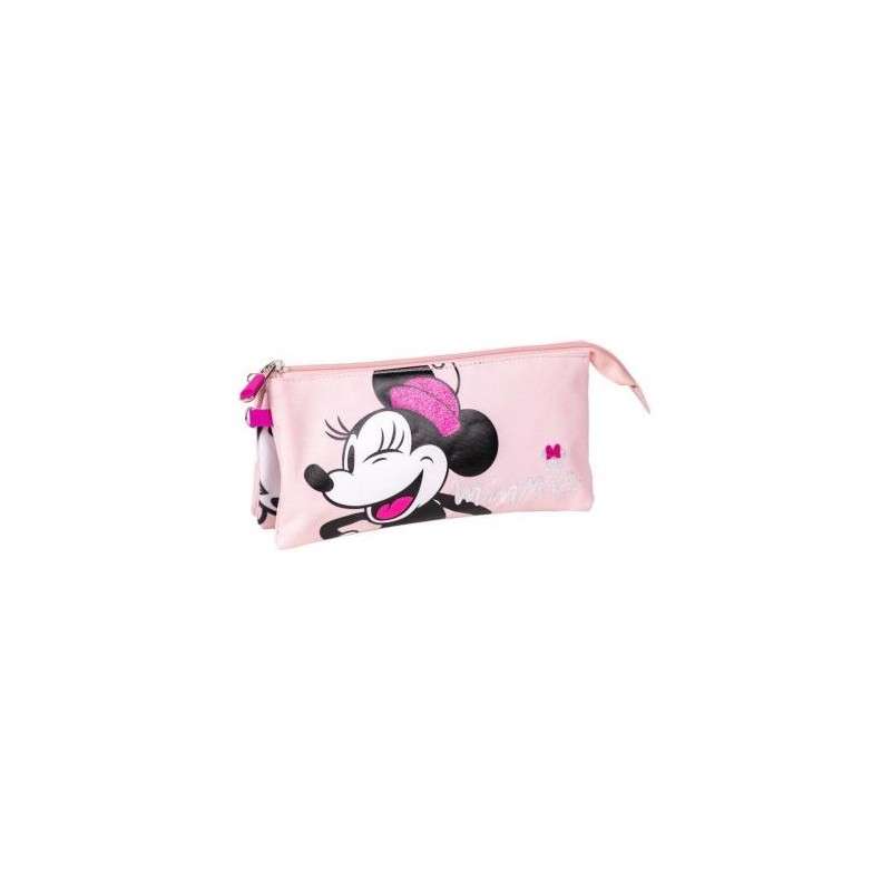 Estuche Portatodo 3 Compartimentos Minnie 22.5 X 2.0 X 11.5 Cm