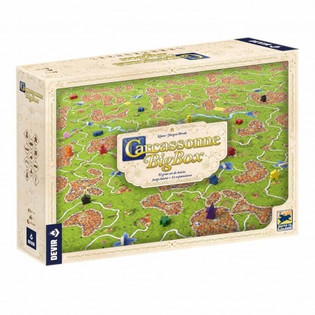 Juego de mesa devir carcassonne plus juego basico & 11 expansiones pegi 8