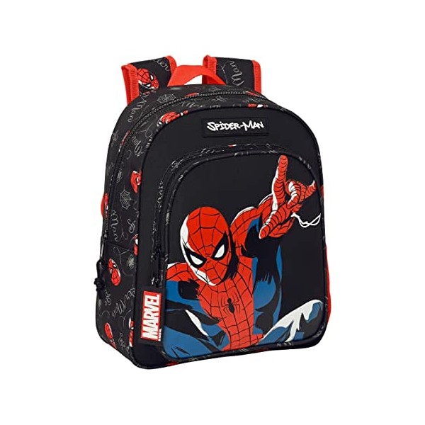 Mochila Infantil Adapt.Carro Spider-Man Hero 27x10x33 cm