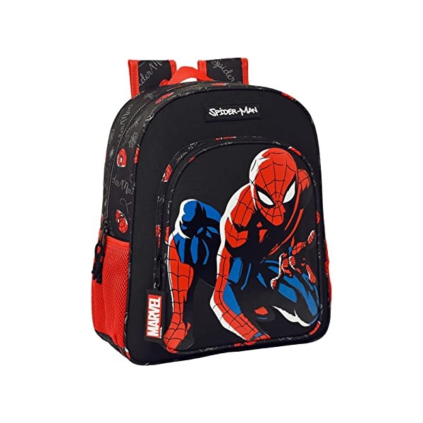 Mochila Junior Adapt.Carro Spider-Man Hero 32x12x38 cm