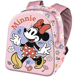 Mochila Mini 3D Minnie Disney 25.5x20.5x10cm.