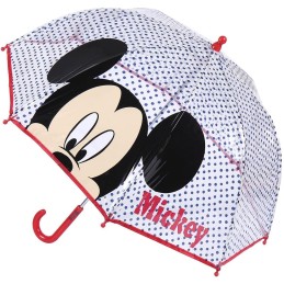 Paraguas Manual Transparente Mickey Disney 45cm.