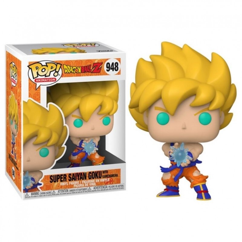 Funko pop dragon ball z super saiyan goku con kamehameha 48660