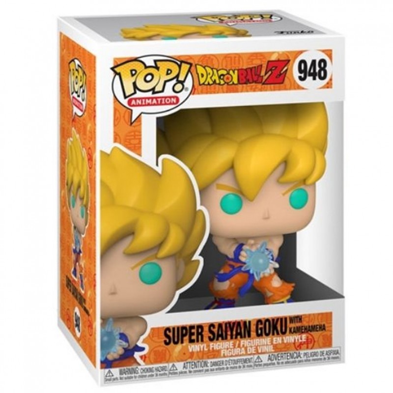 Funko pop dragon ball z super saiyan goku con kamehameha 48660