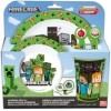 Set Micro Plato, Cuenco, Vaso y Cubiertos Minecraft