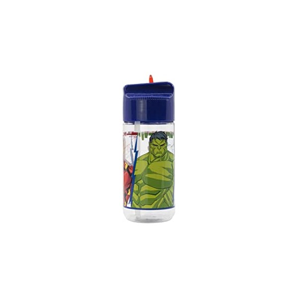 Botella Infantil Avengers Marvel Reutilizable Tritan 430ml.