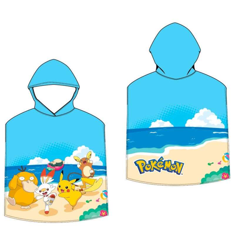 Poncho Pokemon Microfibra 50x100cm.