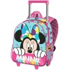 Mochila 3D Con Ruedas Minnie Disney Pequeña 26x34x13cm