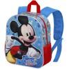 Mochila 3D Mickey Disney 31x27x11cm.