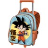 Mochila 3D Con Ruedas Dragon Ball Pequeña 26x34x13cm