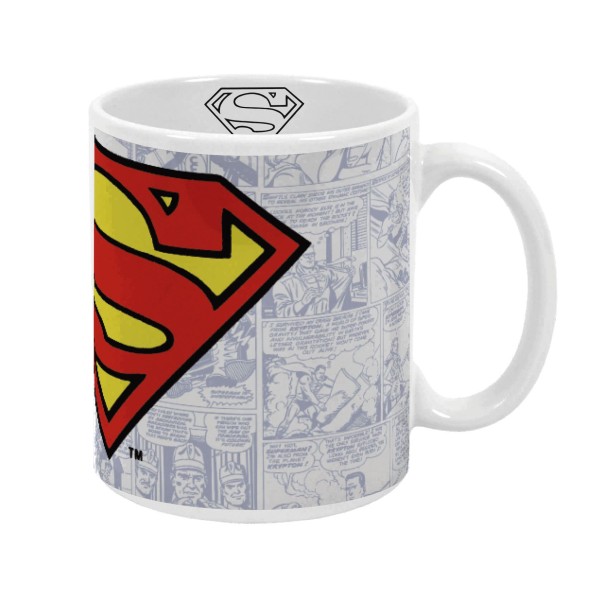 TAZA DE CERÁMICA EN CAJA DE CARTÓN DE SUPERMAN