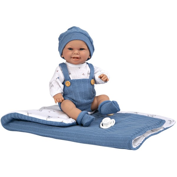 Muñeca Elegance 33 Cm Babyto Azul C/Saco De Dormir (Cuerpo Vinyl, Sexo Niño)