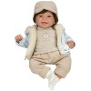 Muñeca Elegance 45 Cm Zoe Beige C/Pelo C/Mecanismo Risa Try Me