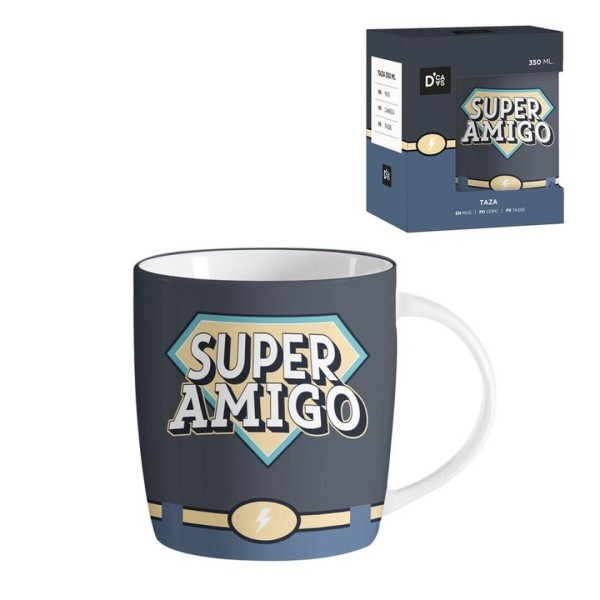 Taza De Ceramica Super Amigo 350Ml