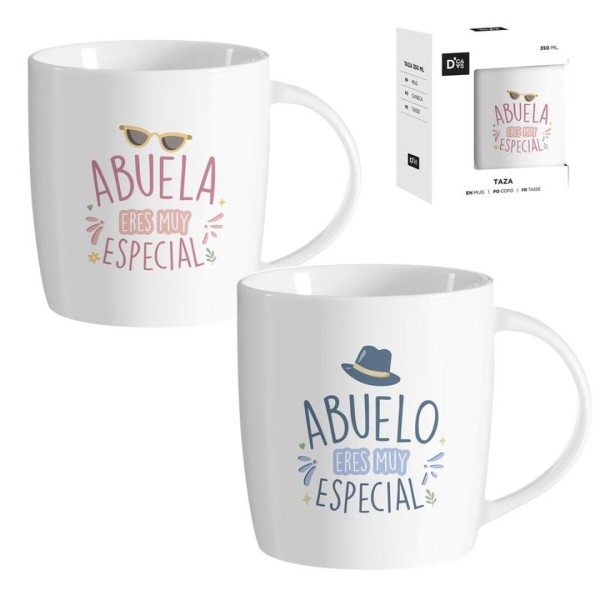 Taza De Ceramica Abuel@s Eres Muy Especial 350Ml