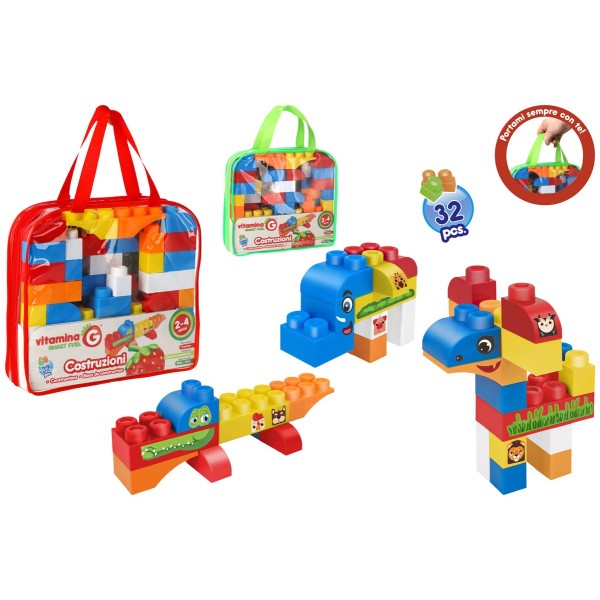 Bolsa De Bloque De Construccion 32Pcs.