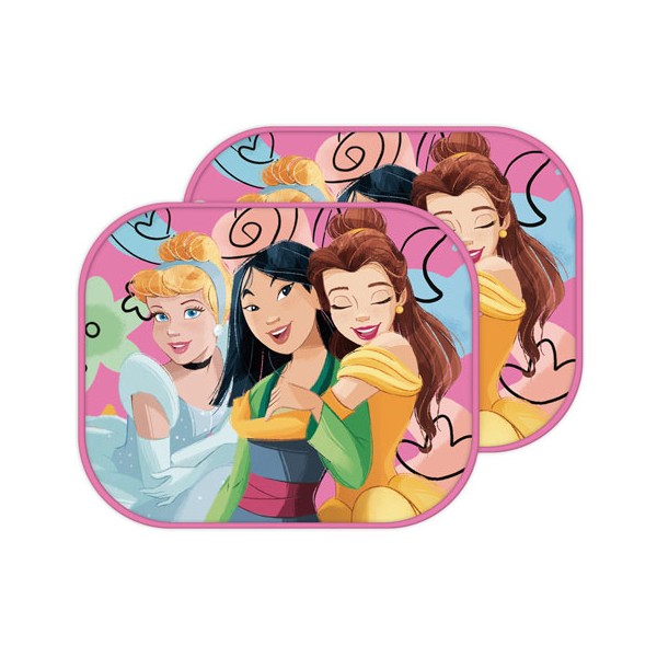 Set 2 Parasoles Coche Princesas Disney