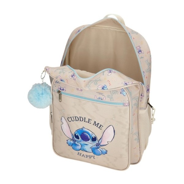 Mochila Stitch Cuddle Me Happy 30x38x12cm.