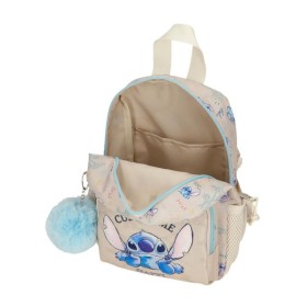 Mochila De Guardería Stitch Cuddle Me Happy 19x24x10cm.