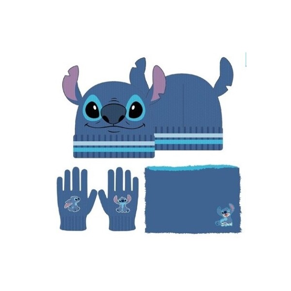 Conjunto De Gorro, Guantes y Braga De Stitch