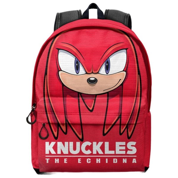 Mochila Knuckles Sonic The Hedgehog 31x18x44cm.