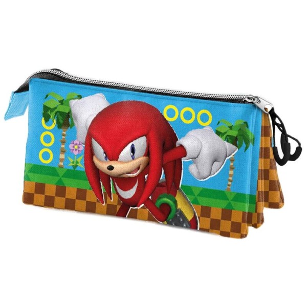 Portatodo Run Knuckles Sonic The Hedgehog Triple 23x8x11cm.