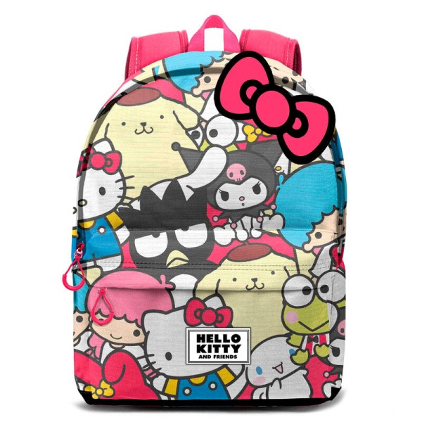 Mochila Friends Hello Kitty 31x18x44cm.