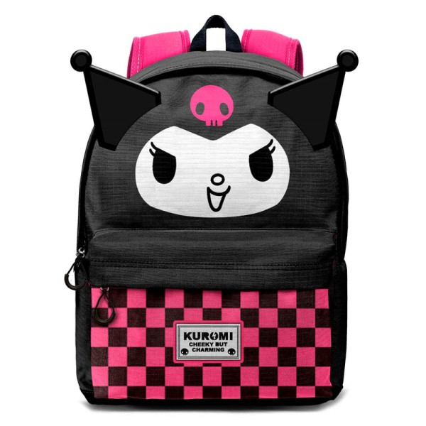 Mochila Kuromi Hello Kitty 31x18x44cm.
