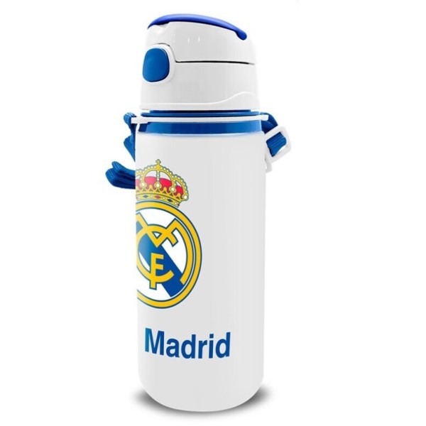 Cantimplora Aluminio Con Asa 600 Ml Real Madrid