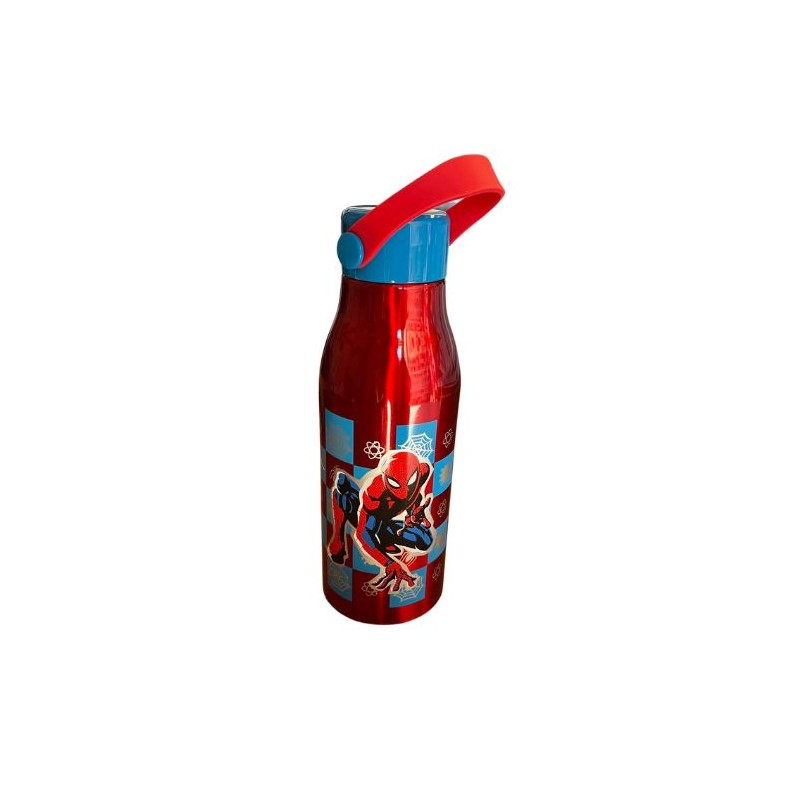 Botella Aluminio Spiderman Marvel con Asa 760ml