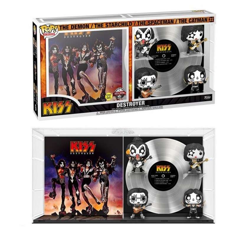 Funko pop estrellas del rock album the kiss destroyer edicion limitada brillo en la oscuridad 60995