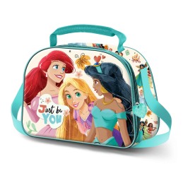 Bolsa Portamerienda 3D Princesas Disney You 25.5x20x10cm