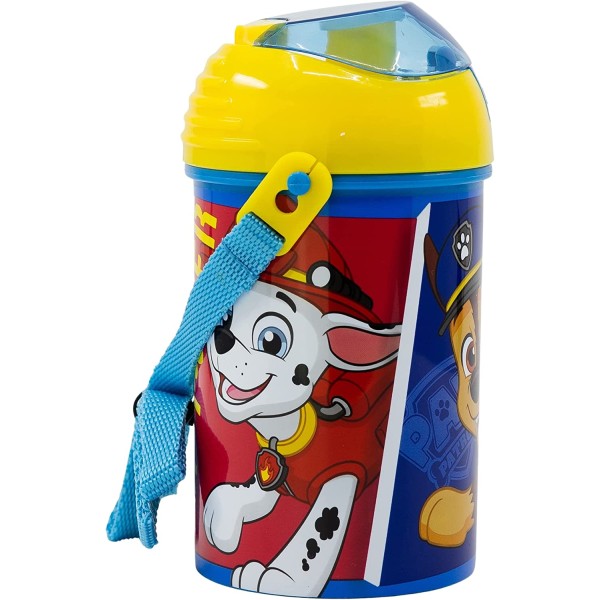 Botella Infantil Con Correa Patrulla Canina 450Ml.