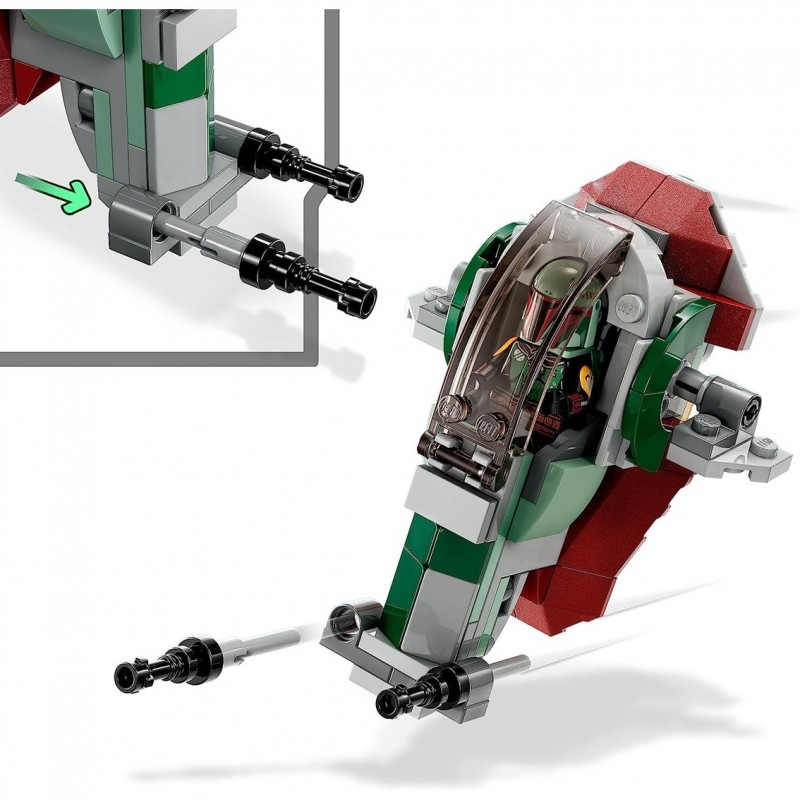 Lego star wars microfighter: nave estelar de boba fett