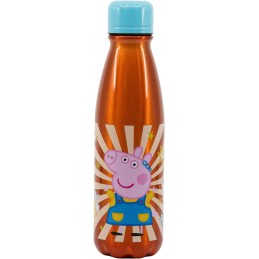 Botella de aluminio 600ml Peppa Pig, sin BPA